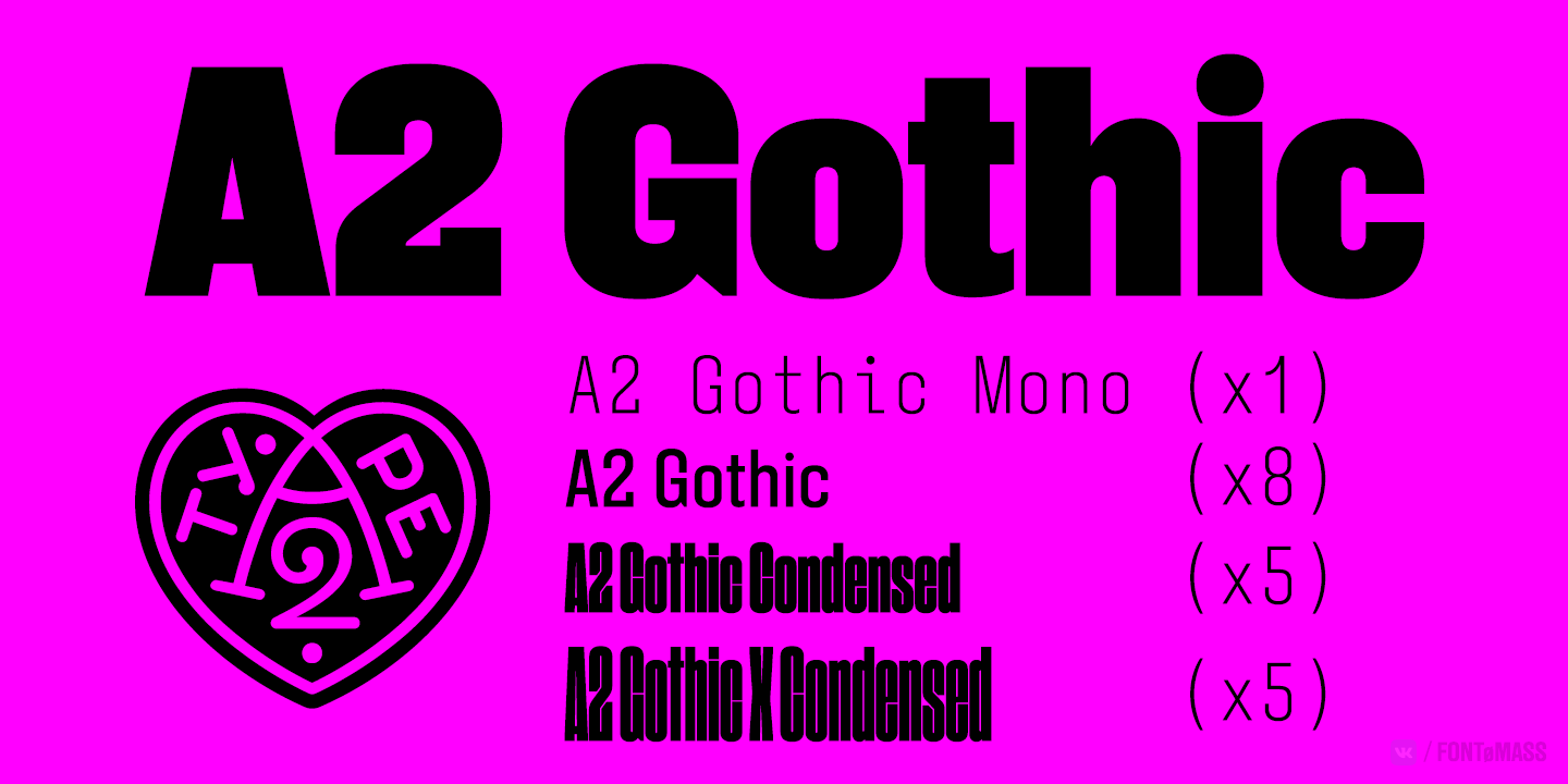 A2 Gothic Font